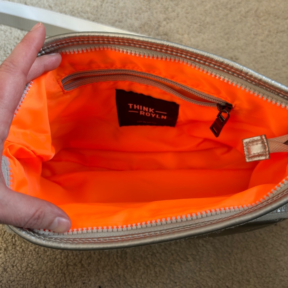 THINK ROYLN Silver Quilted Crossbody Bag - Picture 7 of 14